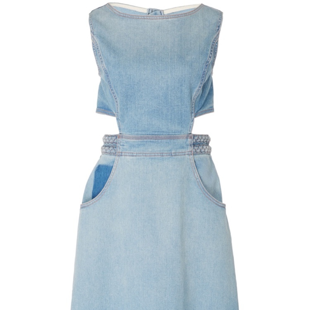 NWT Braided Nightfall Cutout Midi Dress